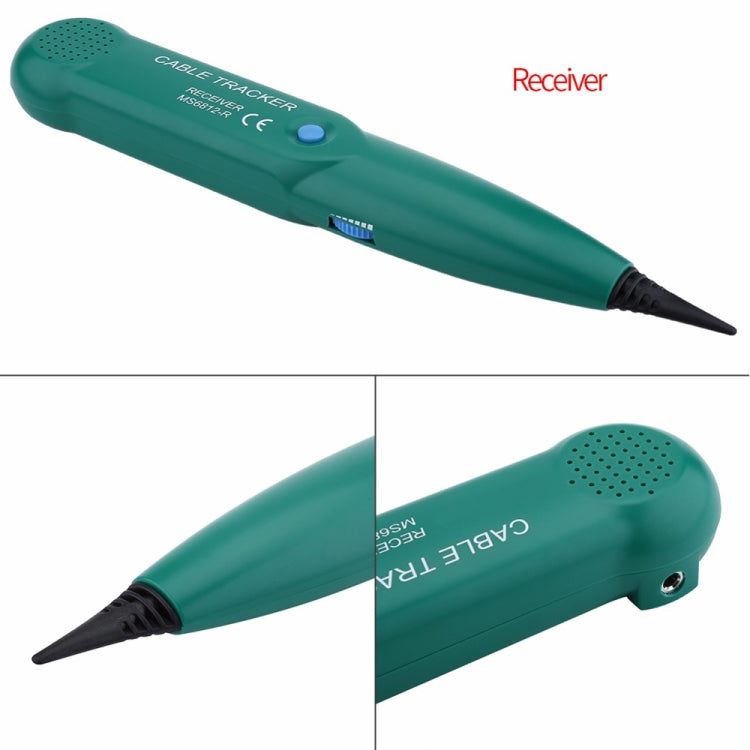 جهاز تتبع كابل خط الهاتف BSIDE MS6812 RJ11 & RJ45، يشمل المرسل والمستقبل، MS6812