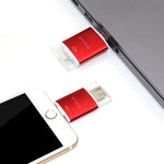 ذاكرة فلاش Richwell 3 في 1 بسعة 64 جيجابايت Type-C + 8 دبابيس + USB 3.0 مع غطاء معدني مزدوج ودفع وسحب مع وظيفة OTG