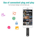 ريتشويل فلاش ديسك معدني 128 جيجابايت Type-C + 8 Pin + USB 3.0 مع وظيفة OTG