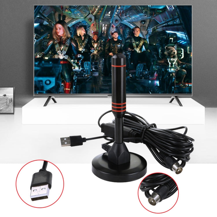 هوائي تلفزيون عالي الكسب 22dBi لتلفزيون DVB-T / موالف تلفزيون USB مع مضخم، معزز HDTV محمول 22dBi DVB-T / USB