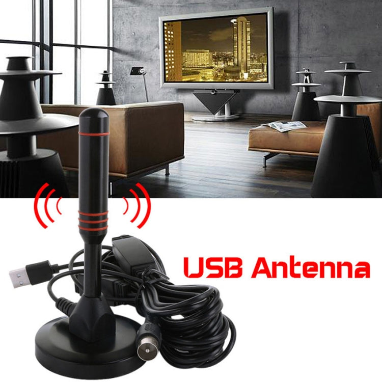 هوائي تلفزيون عالي الكسب 22dBi لتلفزيون DVB-T / موالف تلفزيون USB مع مضخم، معزز HDTV محمول 22dBi DVB-T / USB