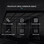 COOLCOLD U2S Portable Foldable Hollow Double Triangle Height Adjustable Aluminum Alloy Bracket for Laptop, COOLCOLD U2S