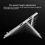 COOLCOLD U2S Portable Foldable Hollow Double Triangle Height Adjustable Aluminum Alloy Bracket for Laptop, COOLCOLD U2S