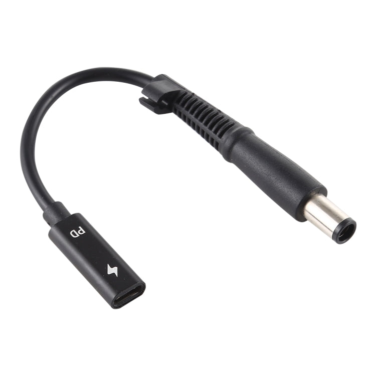كابل شاحن محول طاقة DP USB-C / Type-C إلى 7.4 × 0.6 مم لأجهزة HP، 2.4 × 0.6 مم