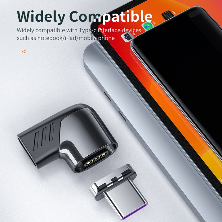 محول شحن مغناطيسي USB-C / Type-C أنثى إلى USB-C / Type-C بزاوية 120 واط PD، X20