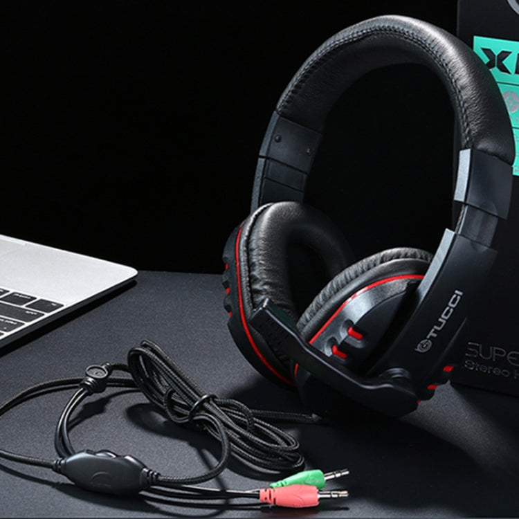 TUCCI X6 Super Bass Stereo PC Gaming Headset with Microphone, X6