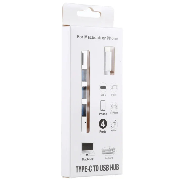 T-818 TF + 3 x USB 3.0 to USB-C / Type-C HUB Adapter