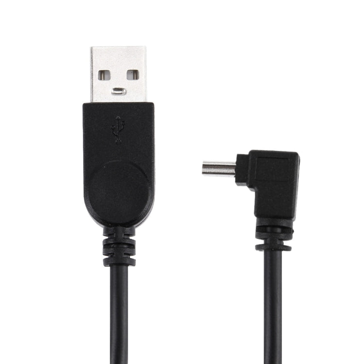 كابل بيانات / شحن Mini USB بزاوية 90 درجة كوع، الطول: 28 سم، Mini USB بزاوية كوع
