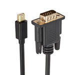 كابل محول Mini DP إلى VGA، طول الكابل: 1.8 م، Mini DP إلى VGA