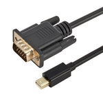كابل محول Mini DP إلى VGA، طول الكابل: 1.8 م، Mini DP إلى VGA