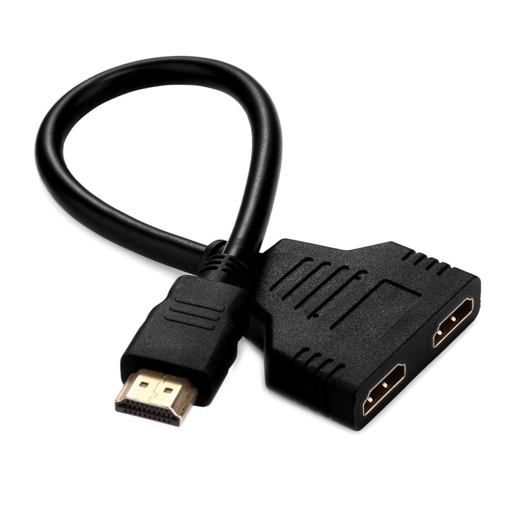 كابل محول HDMI ذكر إلى HDMI أنثى مزدوج 30 سم إصدار 1.4