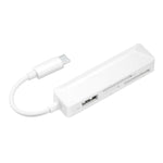 قارئ بطاقات متعدد الوظائف 4 في 1 MS + SD + TF + USB2.0 لأجهزة Type-C، Type-C