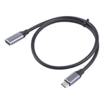كابل محول USB-C / Type-C ذكر إلى USB-C / Type-C أنثى، طول الكابل: 50 سم، 50 سم