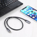 كابل محول USB-C / Type-C ذكر إلى USB-C / Type-C أنثى، طول الكابل: 50 سم، 50 سم