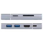 محطة إرساء USB-C متعددة الوظائف 7 في 1 مزدوج USB 3.0 + TF/SD + HDMI/VGA + جاك 3.5 مم + Type-C / USB-C، 2xUSB3.0+TF/SD+HDMI/VGA+3.5 مم