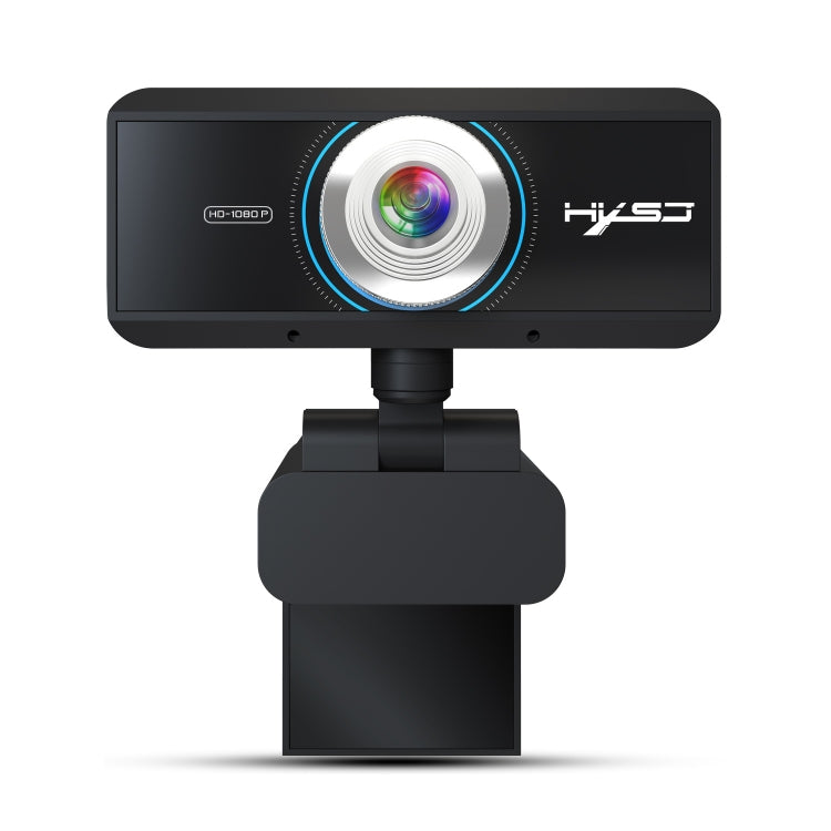 كاميرا ويب HXSJ S4 بدقة 1080P قابلة للتعديل بزاوية 180 درجة مع تركيز يدوي وميكروفون للكمبيوتر الشخصي