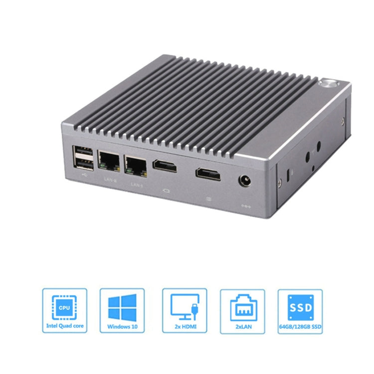 K660S Windows and Linux System Mini PC, Intel Celeron Processor N2840 Quad-Core 1.83- 2.25GHz, 2GB RAM + 32GB SSD, 2GB+32GB