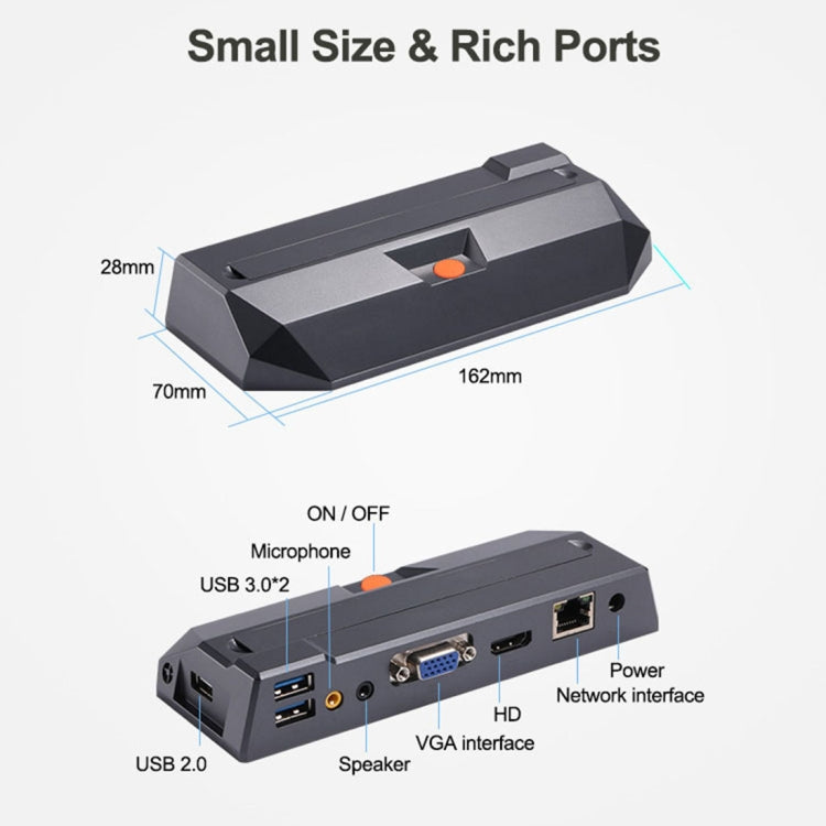 R0 Windows and Linux System Mini PC, Quad Core 1.5GHz, RAM: 1GB, ROM: 8GB, Wired Version
