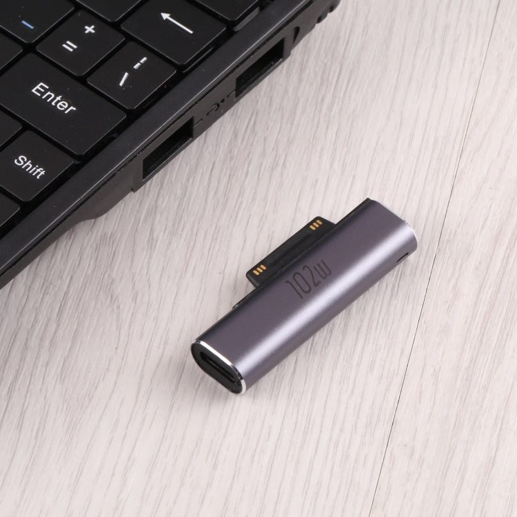 محول شحن USB-C / Type-C بقوة 102 واط لأجهزة Microsoft Surface Pro 3 / 4 / 5 / 6 / 7 / Surface Go