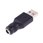 محول موصل USB ذكر إلى قابس أنثى 5.5 × 2.1 ملم، USB ذكر إلى 5.5 × 2.1 ملم