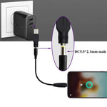 محول موصل USB ذكر إلى قابس أنثى 5.5 × 2.1 ملم، USB ذكر إلى 5.5 × 2.1 ملم