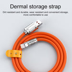 Mech Series كابل بيانات شحن سريع سيليكون USB إلى 8 Pin معدني 6A 120W، الطول: 1.2 متر، 1.2 متر 8 Pin