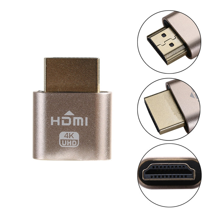 محول عرض افتراضي VGA إلى HDMI 1.4 DDC EDID، محاكي عرض بدون رأس، ألوان وردي، رمادي، ذهبي، أحمر، فضي