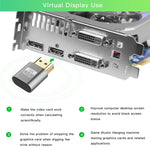 محول عرض افتراضي VGA إلى HDMI 1.4 DDC EDID، محاكي عرض بدون رأس، ألوان وردي، رمادي، ذهبي، أحمر، فضي
