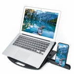 General-purpose Increased Heat Dissipation For Laptops Holder, Style: with Mobile Phone Holder with Rotation, Style: with Mobile Phone Holder with Rotation