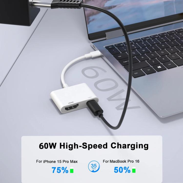 USB-C/Type-C to HDMI+USB-C/Type-C Video Converter, Type-C 4K/30HZ