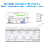كابل محول فيديو رقمي NK-107 3 في 1 منافذ أنثى إيثرنت + USB + شحن 8 دبابيس إلى ذكر 8 دبابيس OTG
