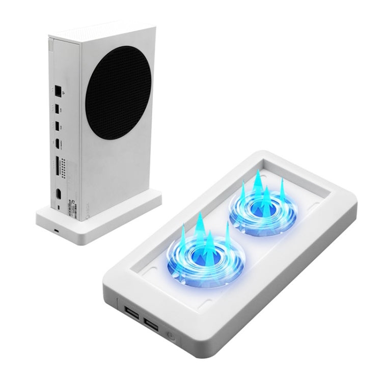 Host Cooling Fan Base with 2 USB Ports for XBOX Series S, For XBOX Series S