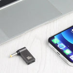 محول شحن كمبيوتر USB-C / Type-C أنثى إلى DC 4.0x1.7مم ذكر 100 واط للينوفو، Type-C أنثى إلى DC 4.0x1.7مم ذكر (أصفر)