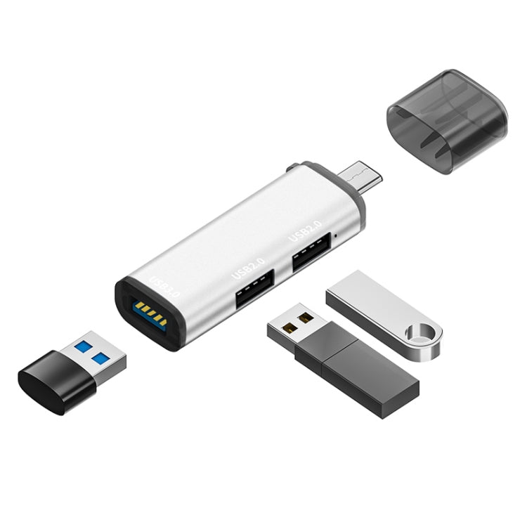 محطة إرساء متعددة الوظائف 3 في 1 من نوع Type-C / USB-C HUB، ADS-302C