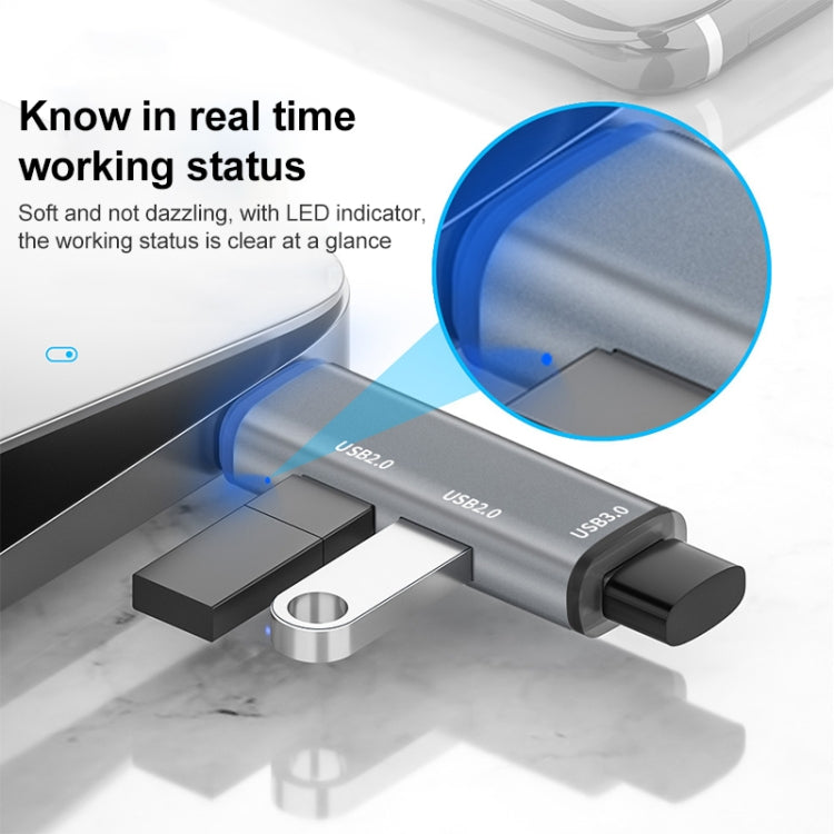 محطة إرساء متعددة الوظائف 3 في 1 من نوع Type-C / USB-C HUB، ADS-302C