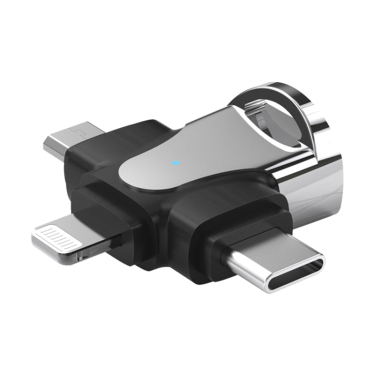 3 In 1 OTG Adapter, USB to Type-C / Micro USB / 8 Pin