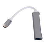 USB 3.0 x 1 + USB 2.0 x 3 to USB-C / Type-C Multi-function Splitter HUB Adapter