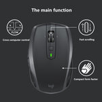 Logitech MX Anywhere 2S 4000DPI Bluetooth + Unifying Dual-mode Rechargeable Symmetrical Design Wireless Optical Gaming Mouse