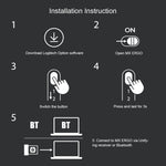 Logitech MX ERGO 440DPI Bluetooth + Unifying Dual-mode Wireless Trackball Optical Mouse, MX ERGO