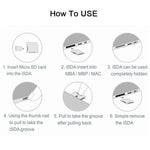 BASEQI Hidden Aluminum Alloy High Speed SD Card Case for Dell XPS 13.3 inch Laptop, For Dell XPS 13.3 inch