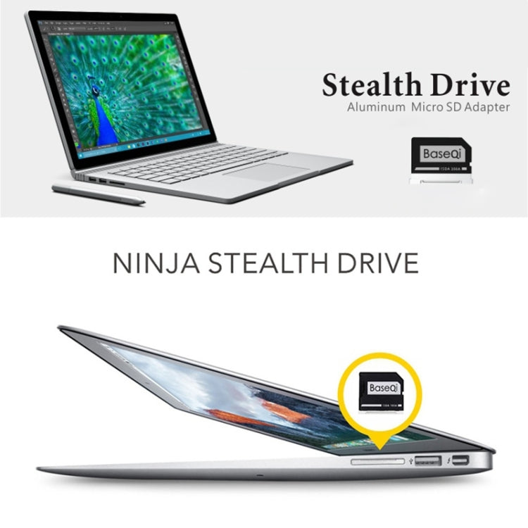 BASEQI Hidden Aluminum Alloy SD Card Case for Lenovo YOGA 900 Laptop, For Lenovo YOGA 900