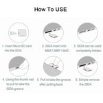 BASEQI Hidden Aluminum Alloy SD Card Case for Lenovo YOGA 900 Laptop, For Lenovo YOGA 900