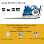 BASEQI Hidden Aluminum Alloy SD Card Case for MacBook Air 13.3 inch Laptops, For MacBook Air 13.3