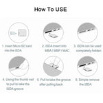 BASEQI Hidden Aluminum Alloy SD Card Case for MacBook Air 13.3 inch Laptops, For MacBook Air 13.3