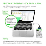 محول كابل SATA إلى USB 3.0 احترافي لتوسيع محرك الأقراص الصلبة SSD بحجم 2.5 بوصة، 2.5 بوصة