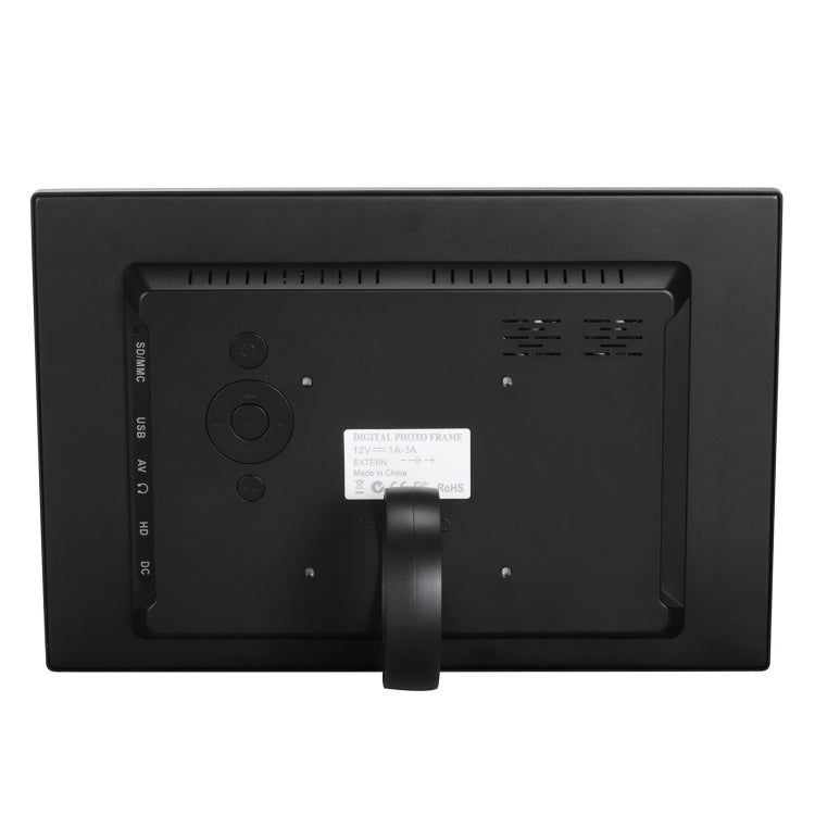 إطار صور رقمي بشاشة عالية الدقة 1280x800 مقاس 12.1 بوصة HSD1202 مع حامل وتحكم عن بعد، يدعم بطاقة SD / MMC / MS / منفذ USB، قابس EU (فضي)، HSD1202 12.1 بوصة