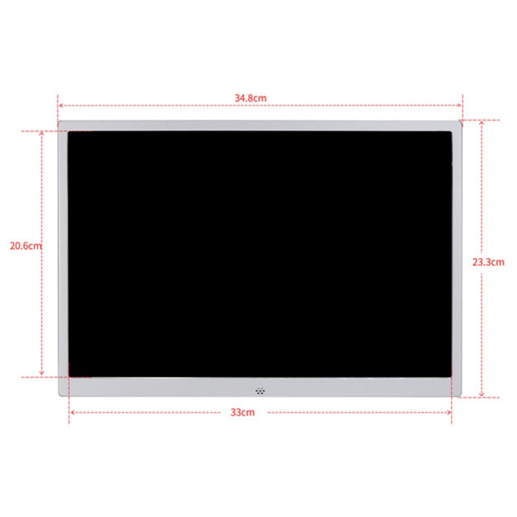 HSD1504 إطار صور رقمي بشاشة LED مقاس 15.4 بوصة بدقة عالية 1280x800 مع حامل وجهاز تحكم عن بعد، يدعم بطاقة SD / MMC / MS ومنفذ USB، قابس الاتحاد الأوروبي (ذهبي)، HSD1504 مقاس 15.4 بوصة