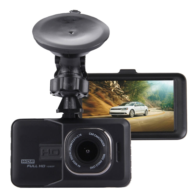Car DVR Camera 3.0 inch LCD HD 720P 3.0MP Camera 170 Degree Wide Angle Viewing, Support Night Vision / Motion Detection / TF Card / HDMI / G-Sensor, 3.0 inch