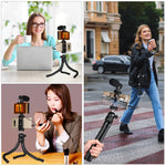 PULUZ Mini Octopus Flexible Tripod Holder with Ball Head & Phone Clamp + Tripod Mount Adapter & Long Screw for SLR Cameras, GoPro, Cellphone, Size: 30cmx5cm, 30cm Tripod + Phone Clamp