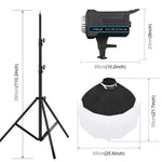 PULUZ 220V 120W Studio Video Light + 2.8m Light Holder + 65cm Foldable Lantern Softbox Photography Kit, 120W 2700K-6500K Light 2.8m Light Holder Kit EU Plug, 120W 2700K-6500K Light 2.8m Light Holder Kit UK Plug                                          ...